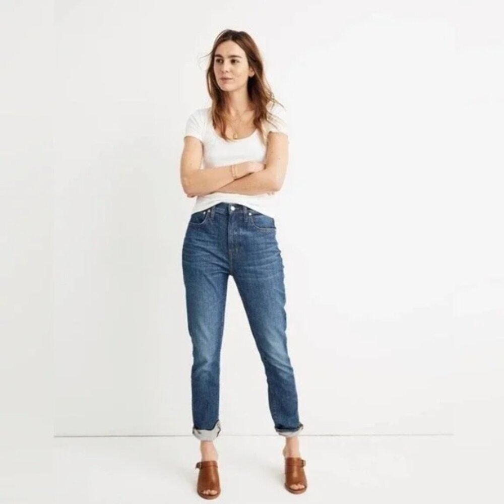 Madewell‎ High Rise Slim Boy Jean Jeans 23